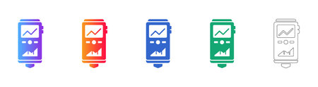 Digital Analytics Measuring Device Icons vol 25768