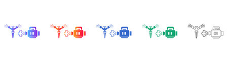 Automated Irrigation and Machine Icons vol 25870