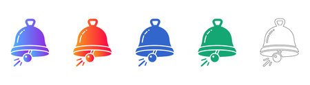 Set of Ringing Bell Icons vol 26615のイラスト素材