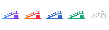 Bridge Access Icons for Engineering Schematics vol 27136のイラスト素材