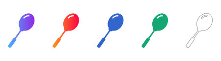 Tennis Racket Icon Set vol 27270