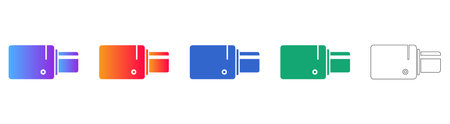 Contactless Payment and Card Icons Set vol 27816