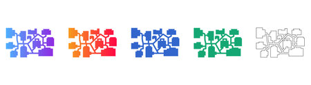 Network Topology Map Icons vol 27630