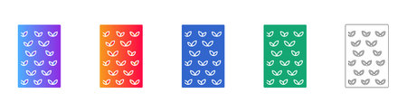 Floral Pattern Background Icons vol 28012