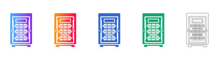 Industrial Server Cabinet Icons vol 27938