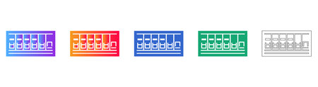 Electrical Fuse Box Panel Icons vol 28302