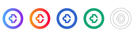 Circular Arrow Directional Icons vol 28415