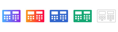 Security Keypad Interface Icon Set vol 29000のイラスト素材