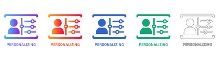 User Personalization and Settings Icon Set vol 30318