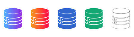 Database Storage Icon Set vol 31037