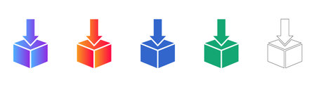 Product Download and Delivery Icons vol 31491