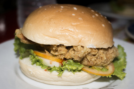 Chicken Burgerの写真素材