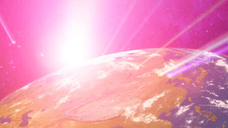 earth planetの写真素材