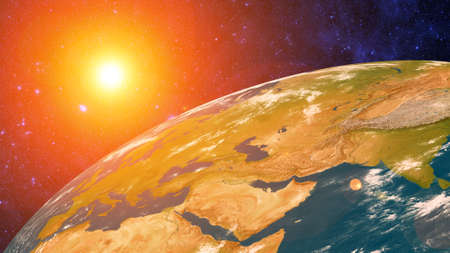 earth planetの写真素材