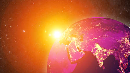 earth planetの写真素材