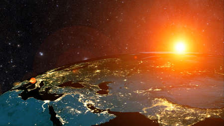 earth planetの写真素材
