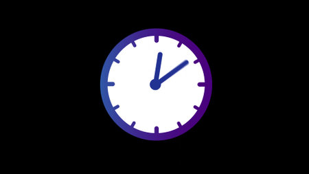 clock with glowing neon light, Alarm clock