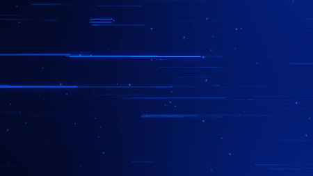 Abstract digital technology glowing dot background, dot lineの写真素材