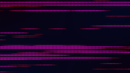 Abstract digital technology glowing dot background, dot lineの写真素材