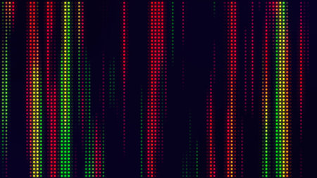 Abstract digital technology glowing dot background, dot lineの写真素材