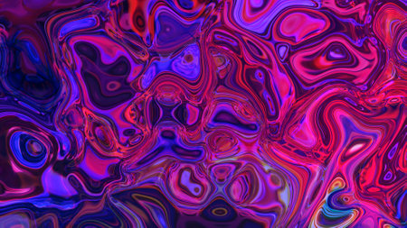 abstract colorful 4k Liquid Waves motion backgroundの写真素材