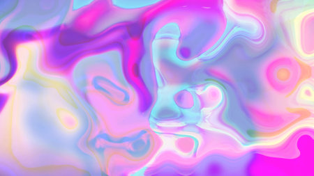 abstract colorful 4k Liquid Waves motion backgroundの写真素材