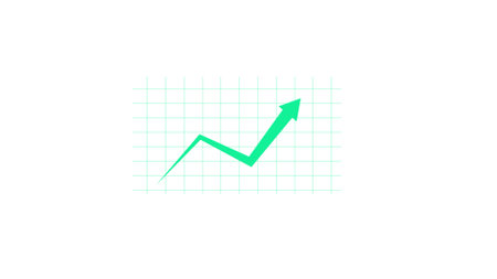 Chart icon. Flat design style. Vector illustration. Stock image.の写真素材