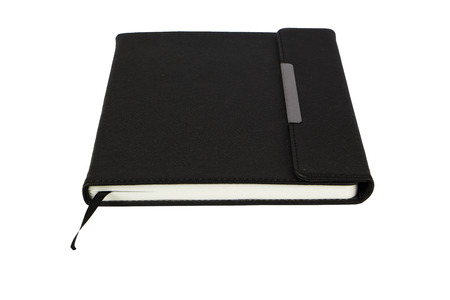 Agenda appointment book isolated on whiteの写真素材