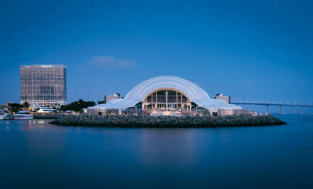 The New San Diego Symphony Rady Shell building in San Diegoのeditorial素材