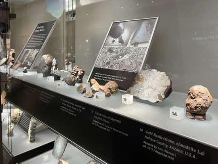 Gem and Mineral museum exhibition in Tucson, Arizona.のeditorial素材