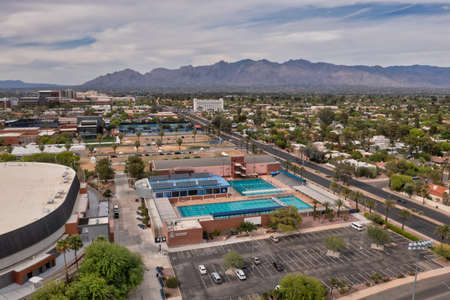 Cole and Jeannie Davis Sports Center, part of Tucson University campus.のeditorial素材