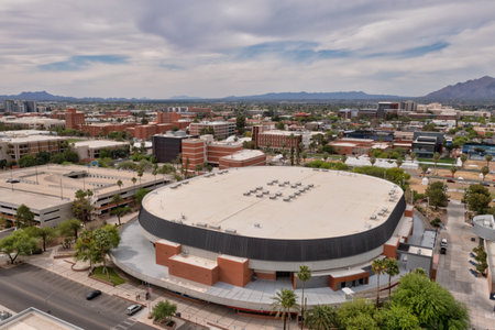 ICA Indoor Sports Center, part of University of Arizona campus.のeditorial素材
