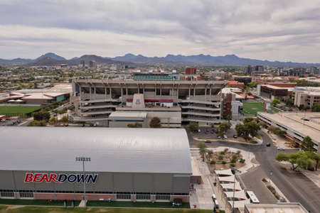 Tucson University Stadium and sports complex, aerialのeditorial素材