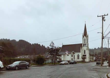 Ferndale California, Church of the Assumptionのeditorial素材
