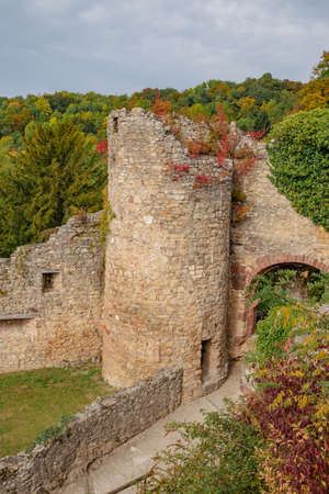 Roetteln Castle in Loerrach - the Black Forest, Baden-Wuerttemberg, Germany.の写真素材