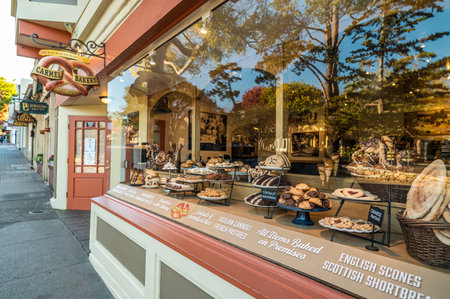Carmel bakery offers European-style baked goods and pastries.のeditorial素材