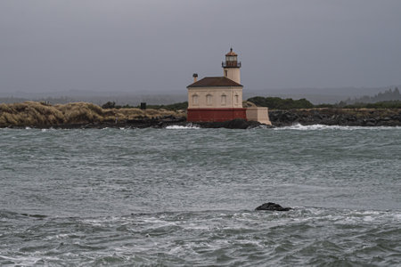 High tide levels on the Coquille River