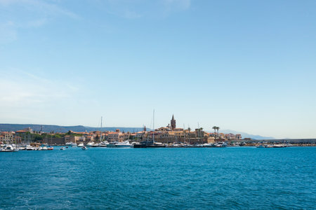 Alghero in Sardinia, Italy, Europeの写真素材