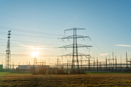 Power Distribution Center that could cause Power Blackoutsの写真素材