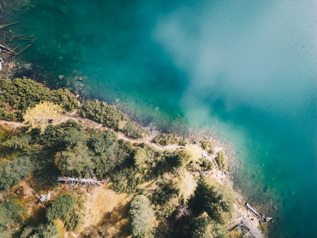 Kleiner Scheibelsee in the Austrian Alpsの写真素材