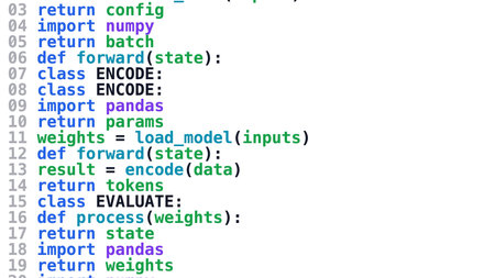 Random dummy Python code in various colors