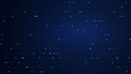 Digital Data Blocks Flow Technology Background Animation
