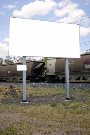 blank sign with clipping pathの写真素材