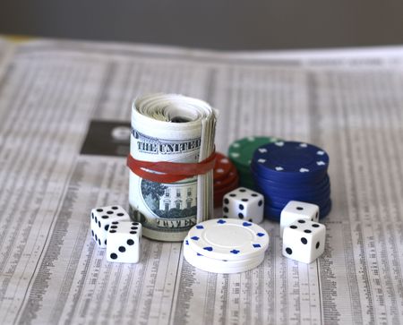 money and gamblingの写真素材