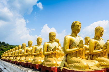 Buddha statue at Nakornnayok, Thailandの写真素材