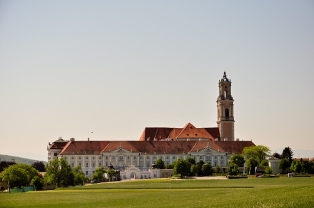 baroque herzogenburg monastery in austria on a summer dayの写真素材