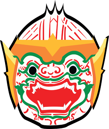 Thailand dance dramaのイラスト素材