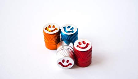 smile objects on white backgroundの写真素材