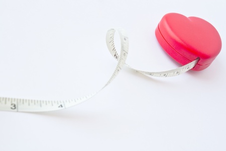 heart with measuring insideの写真素材