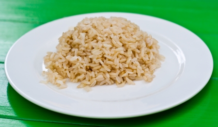cooked brown rice